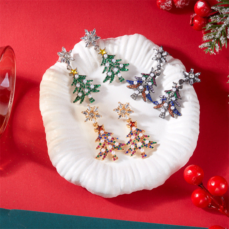 🎄 Christmas Sparkle Earrings — Light Up Your Holiday Style