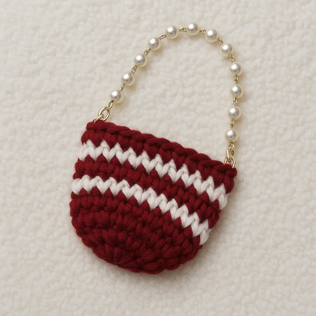 Pearl Knit Cute Bag ๐