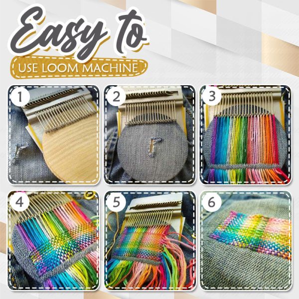 ✨Mini Hand Weaving Tool – Fix Holes & Add Cute Embroidery on Jeans Easily