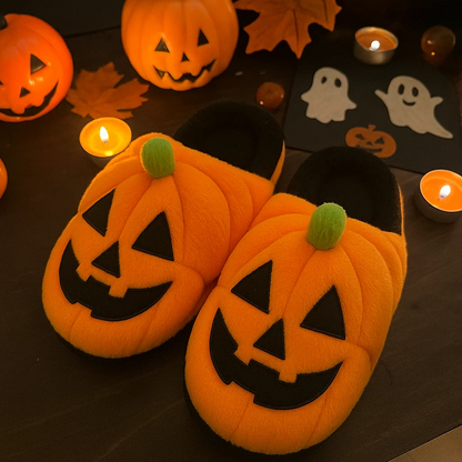 🟣Limited Edition Halloween Slippers – Pumpkin & Ghost Designs!