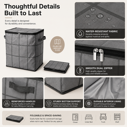 XXL Foldable Storage Bag with Reinforced Handles