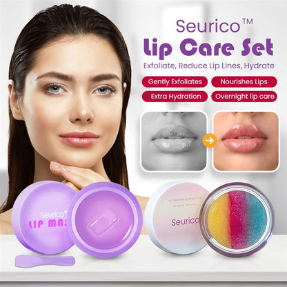 Seurico Lip Care Set - Exfoliate, Reduce Lip Lines, Hydrate