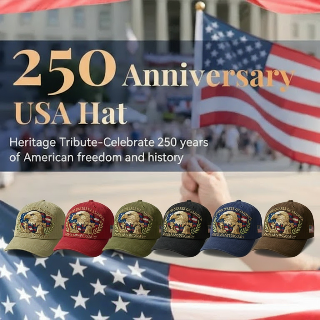 🗽Eagle & Liberty – United States 250th Anniversary Hat🦅(Breathable & Lightweight Comfort & Unisex Fit)