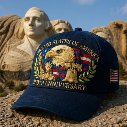 🗽Eagle & Liberty – United States 250th Anniversary Hat🦅(Breathable & Lightweight Comfort & Unisex Fit)