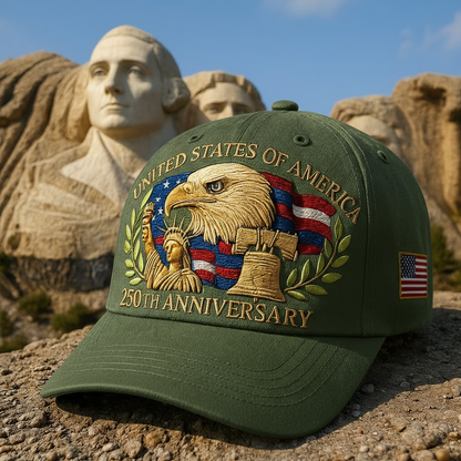 🗽Eagle & Liberty – United States 250th Anniversary Hat🦅(Breathable & Lightweight Comfort & Unisex Fit)