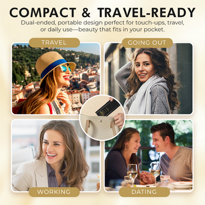 NEGUSY™ 2-in-1 Foundation Concealer Stick with Built-in Brush