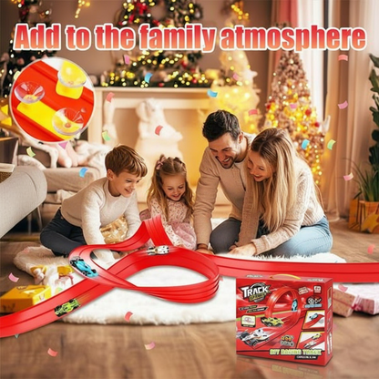 🎄🚗 Flexible Racing Track Set – DIY Racing Adventure Toy | The Best Christmas Gift for Kids 🎁