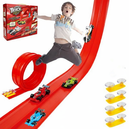 🎄🚗 Flexible Racing Track Set – DIY Racing Adventure Toy | The Best Christmas Gift for Kids 🎁