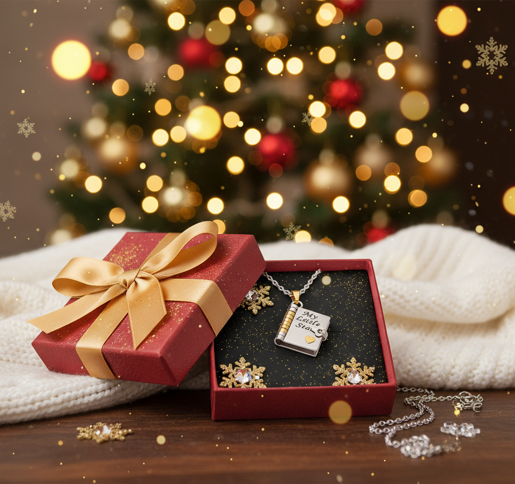 For Family - The Most Beautiful Christmas Special Chapter Book Necklace