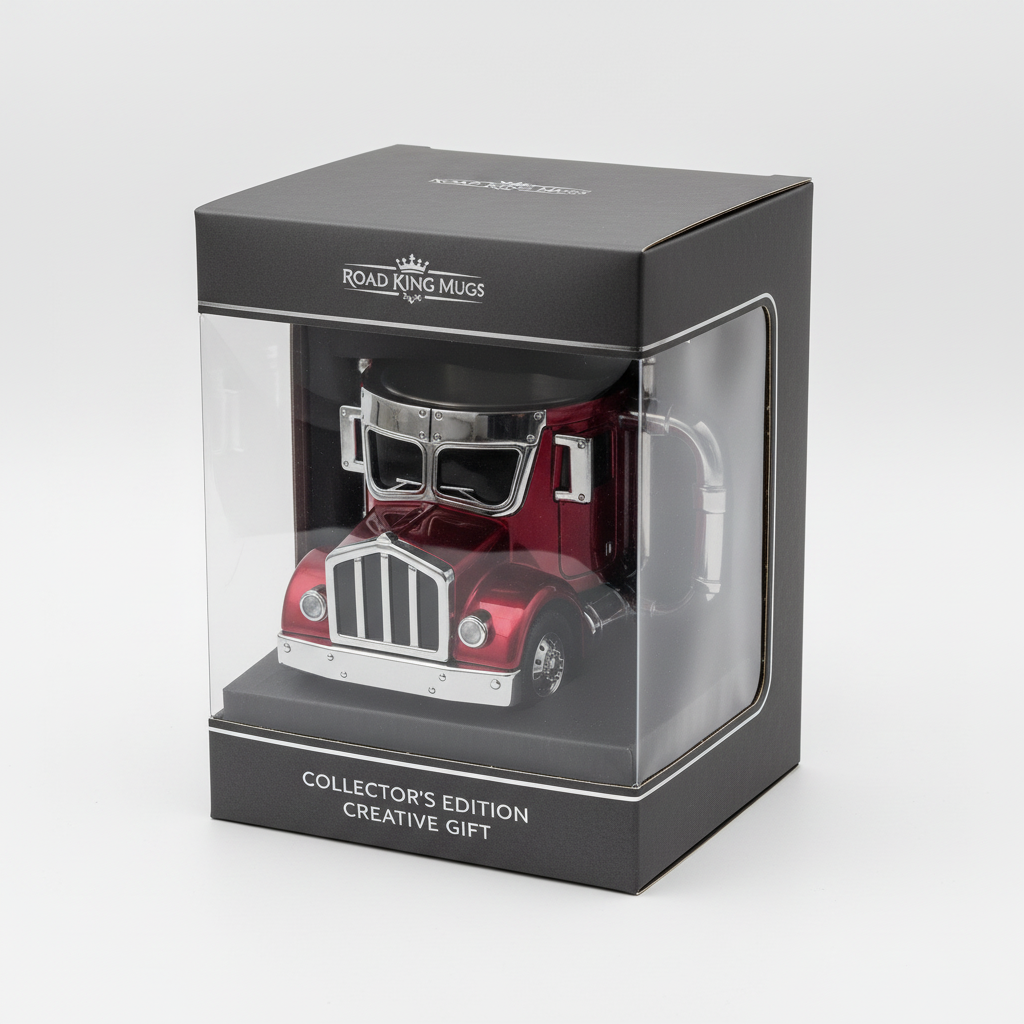 Durable Semi-Truck Shaped Coffee Mug – Handcrafted Resin Mug for Family & Friends