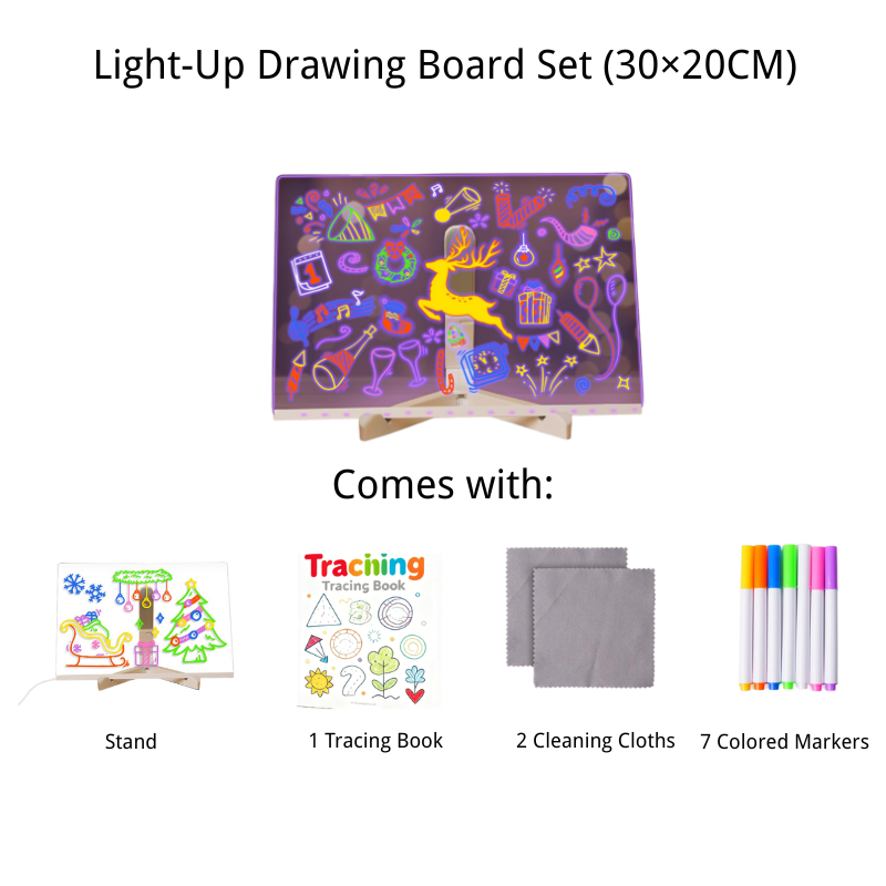 Light Trace Glow Drawing Panel