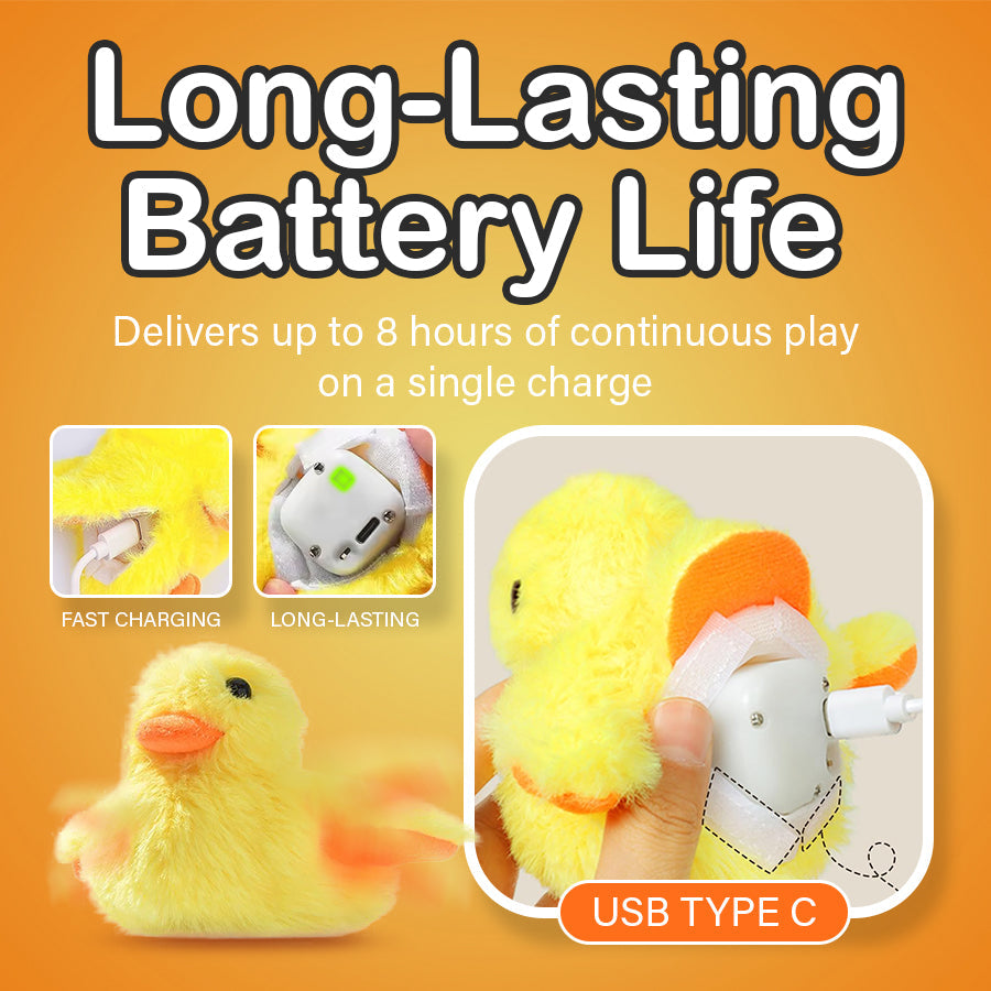 Electric Cat Toy - Flappy Yellow Duck