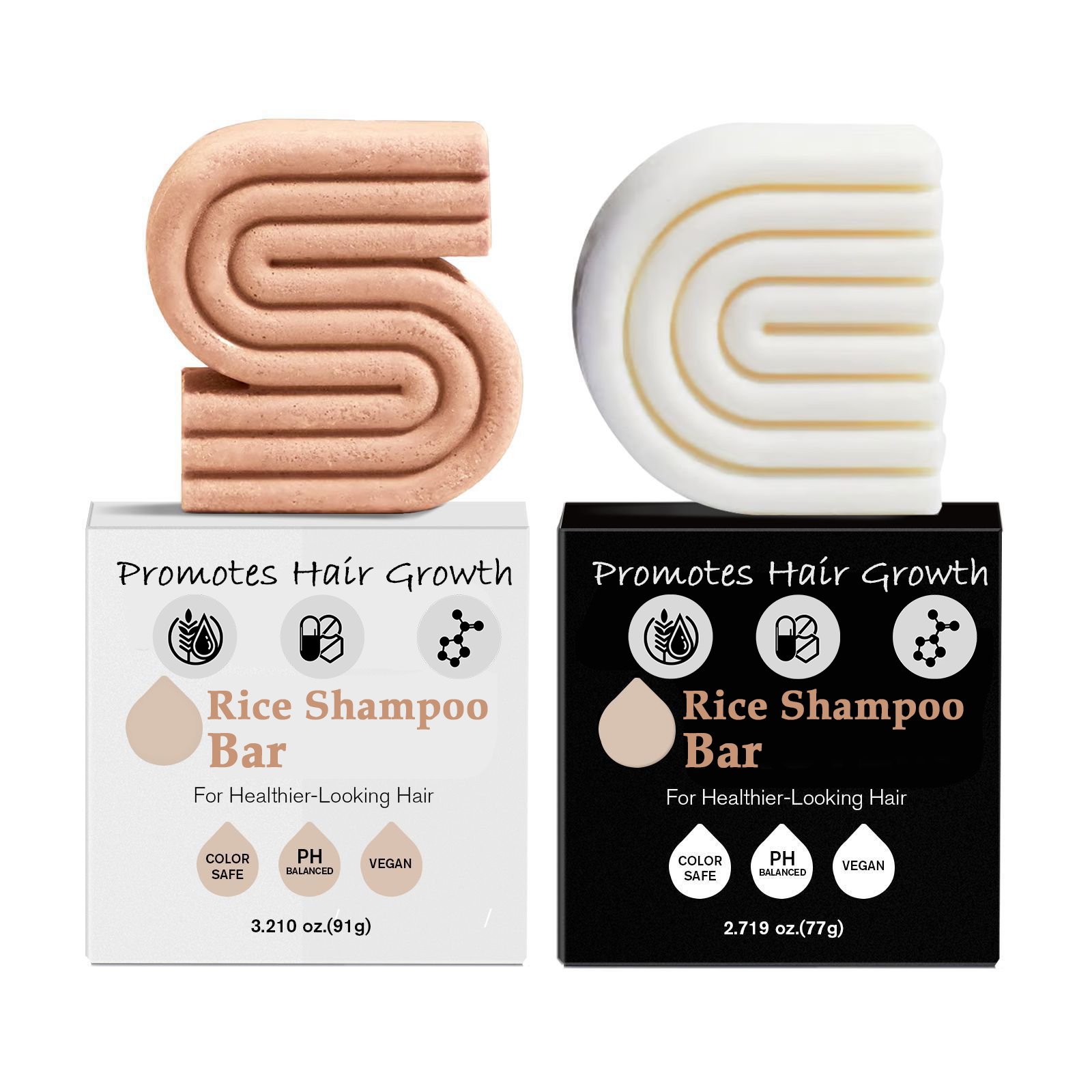 Rice Shampoo and Conditioner Bars