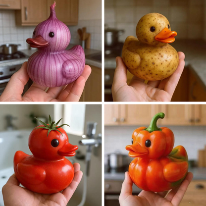 🦆 Whimsical Vegetable Duck Figurines 🥕 | Perfect Christmas Gift 🎁