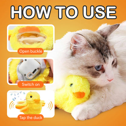 Electric Cat Toy - Flappy Yellow Duck