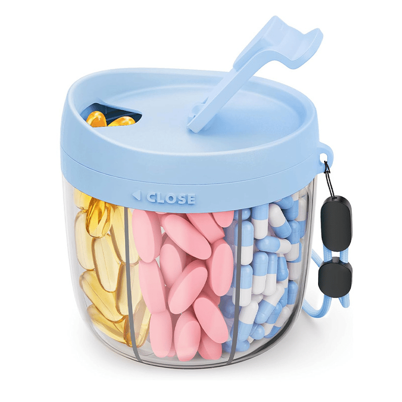 🎁Last Day Promotion🔥Pill Dispenser Bottle with 6 Compartments | Never Miss a Dose Again! 💊⏰