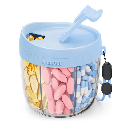 🎁Last Day Promotion🔥Pill Dispenser Bottle with 6 Compartments | Never Miss a Dose Again! 💊⏰