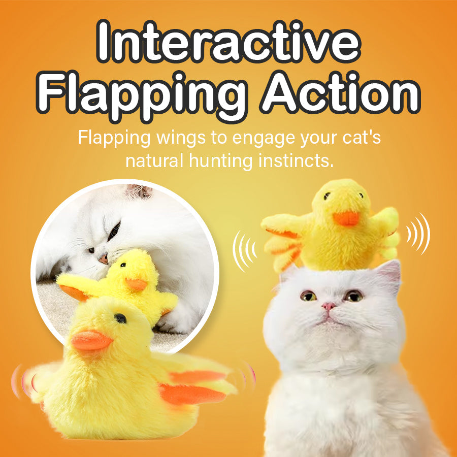 Electric Cat Toy - Flappy Yellow Duck