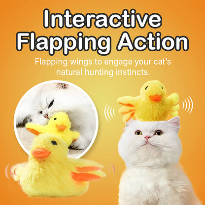 Electric Cat Toy - Flappy Yellow Duck