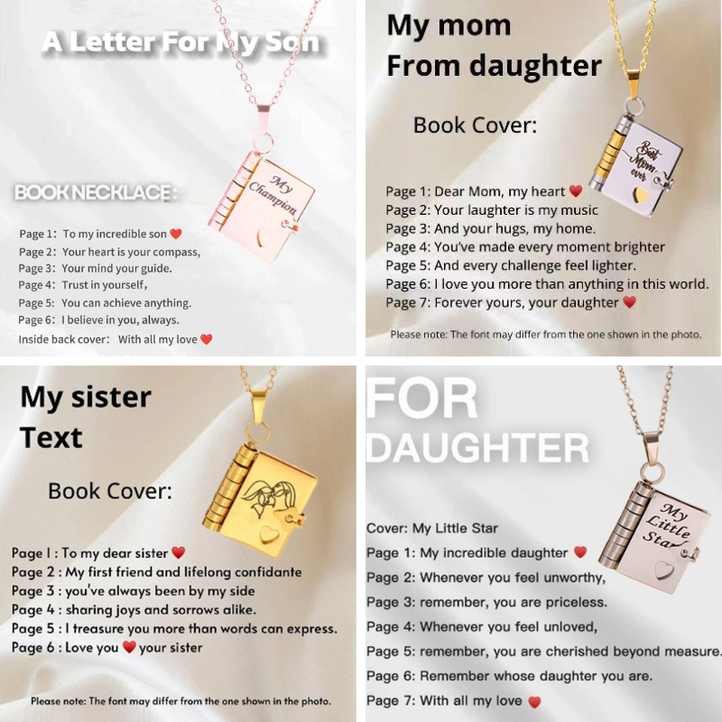 For Family - The Most Beautiful Christmas Special Chapter Book Necklace