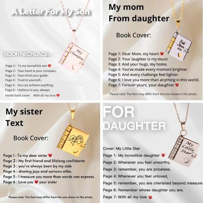 For Family - The Most Beautiful Christmas Special Chapter Book Necklace