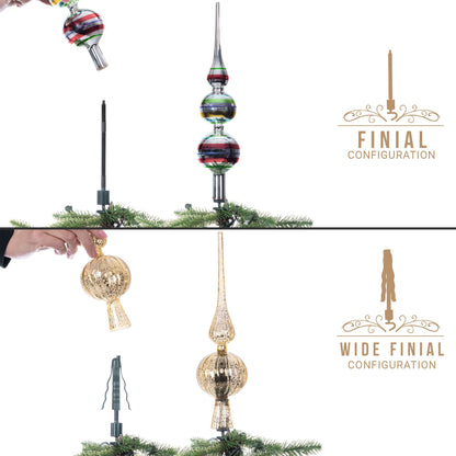 Christmas Tree Topper Holder - Twist-On Stabilizer🎄