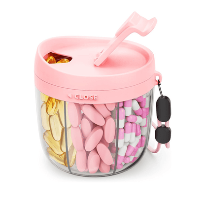 🎁Last Day Promotion🔥Pill Dispenser Bottle with 6 Compartments | Never Miss a Dose Again! 💊⏰