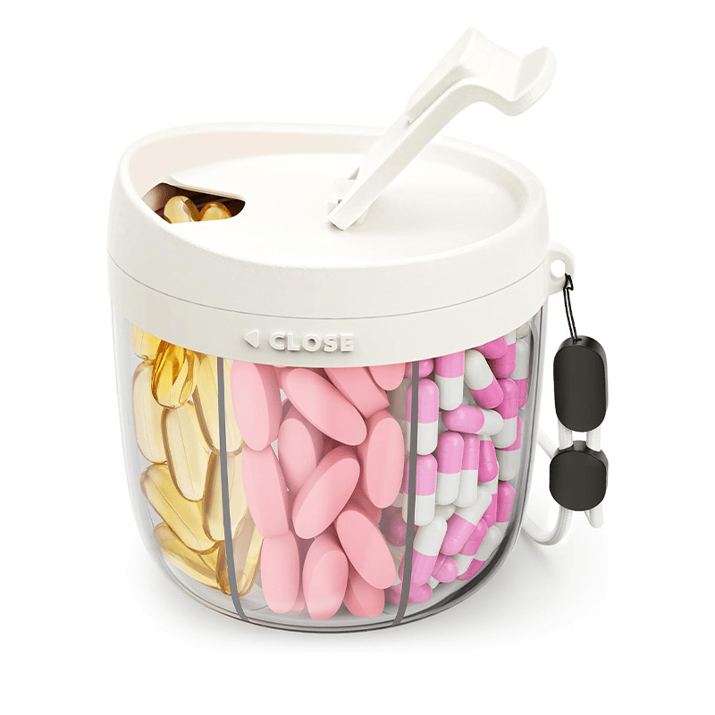 🎁Last Day Promotion🔥Pill Dispenser Bottle with 6 Compartments | Never Miss a Dose Again! 💊⏰