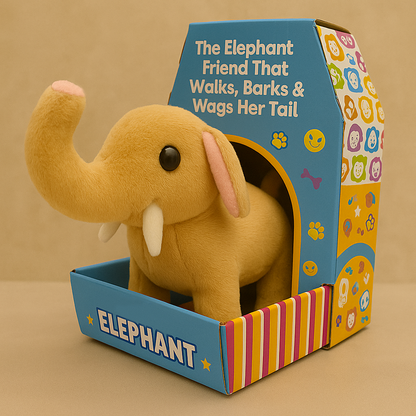 🐘Meet Ellie —🌴 The Elephant Friend That Walks, Bark& Wags Her Tail!