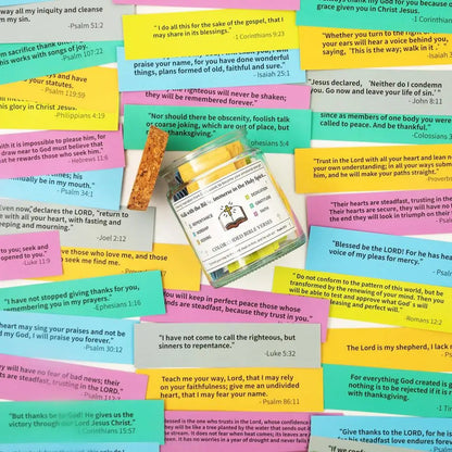 Handmade 90 Day Bible Verses Jar (Comes With Christian Gift Box)