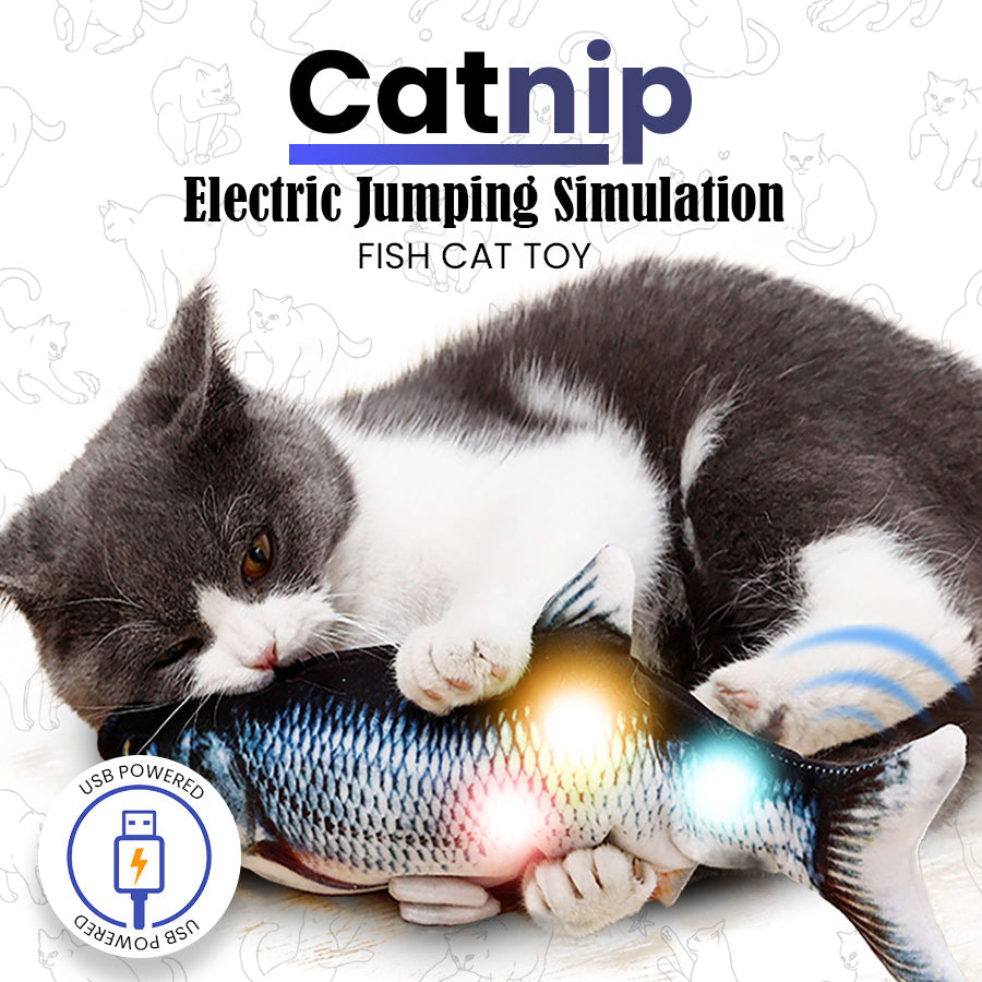 Catnip Electric Jumping Simulation Fish 🐟Cat Toy