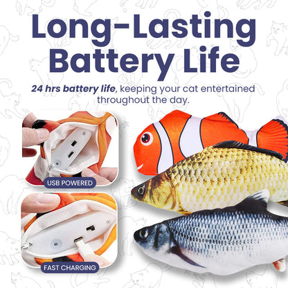 Catnip Electric Jumping Simulation Fish 🐟Cat Toy