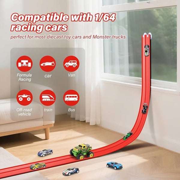 🎄🚗 Flexible Racing Track Set – DIY Racing Adventure Toy | The Best Christmas Gift for Kids 🎁