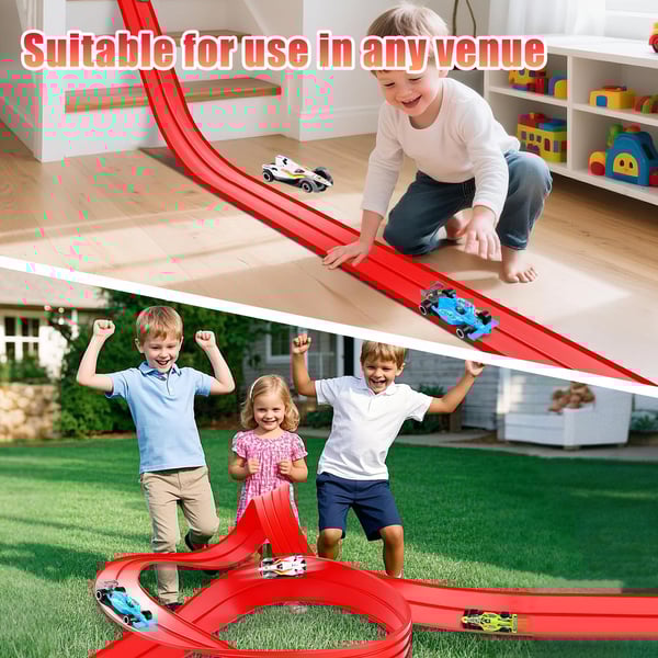 🎄🚗 Flexible Racing Track Set – DIY Racing Adventure Toy | The Best Christmas Gift for Kids 🎁