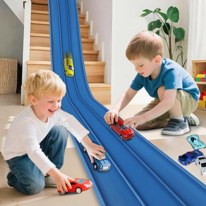 🎄🚗 Flexible Racing Track Set – DIY Racing Adventure Toy | The Best Christmas Gift for Kids 🎁