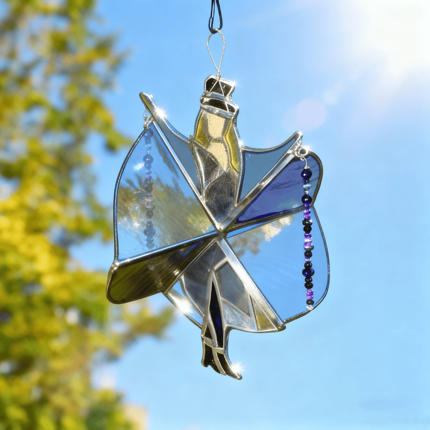 💃Stevie Nicks🤘 Handmade Stained Glass Spinner