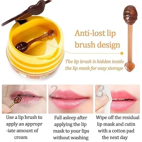 Bee Lip Balm Honey Pot 🍯 | Nourish with Natural Beeswax & Honey 🐝 - A Sweet Little Gift Idea