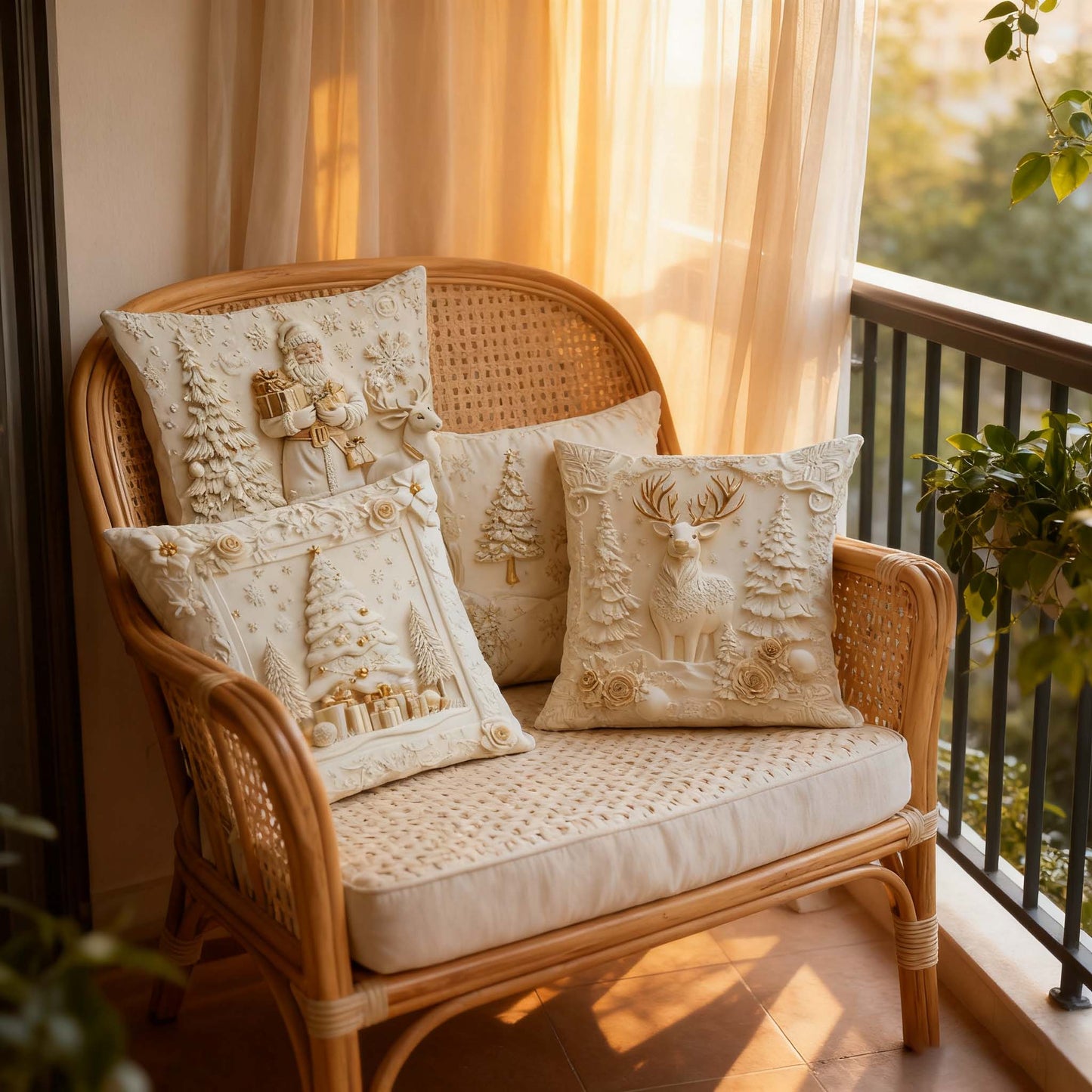 🏆 50K+ SOLD! 🎄 Luxury Christmas Style Pillow Cover – Machine Washable, Wrinkle-Resistant, Durable, Perfect for Living Room, Bedroom, Office & More 🛋️✨