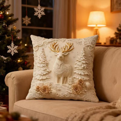 🏆 50K+ SOLD! 🎄 Luxury Christmas Style Pillow Cover – Machine Washable, Wrinkle-Resistant, Durable, Perfect for Living Room, Bedroom, Office & More 🛋️✨
