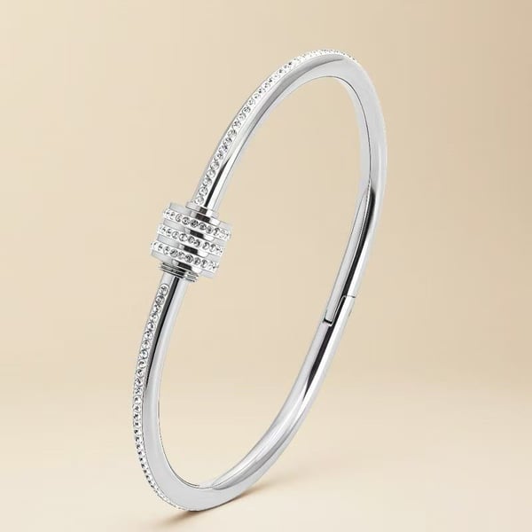 4-Piece Elegant Stainless Steel Bracelet Set, Fashionable Classic Design