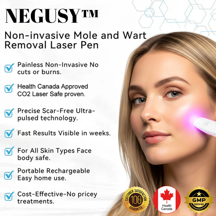 ✨NEGUSY™ All-in-One CO₂ Laser Eraser Pen | Removes Moles, Warts, Skin Flaws & Pigmentation