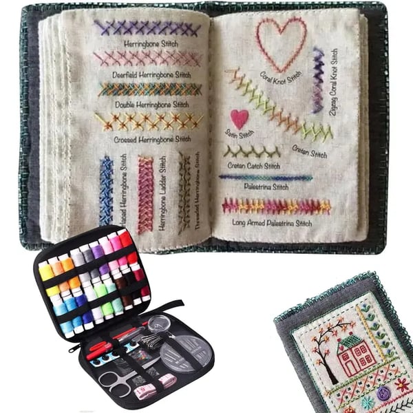 🌈Beginner-Friendly💕 Embroidery Stitch Book