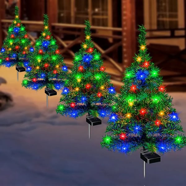 🔥Solar Christmas tree lights holiday decorations🎉🎉