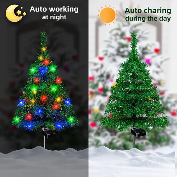 🔥Solar Christmas tree lights holiday decorations🎉🎉