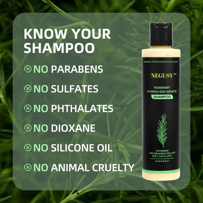 🔥LAST DAY 50% OFF - 🎅NEGUSY™ Organic Rosemary Hair Growth Shampoo