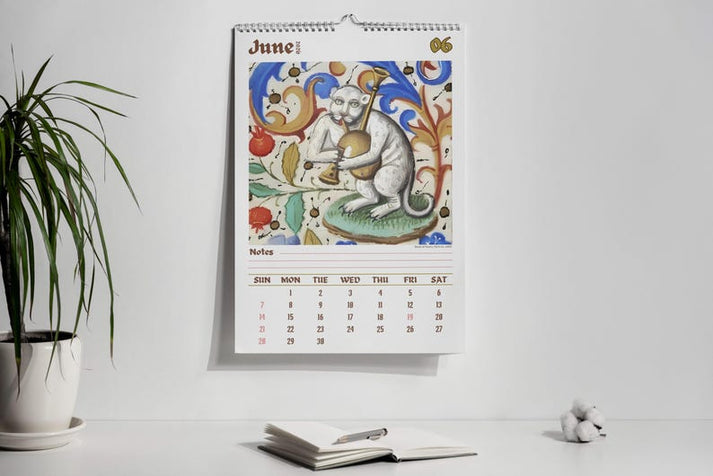 2026 Weird cats in renaissance Calendar ＆ Funny Cat Calendar