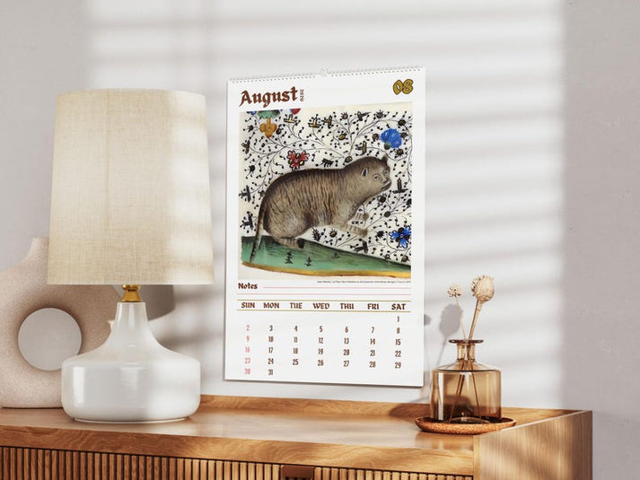 2026 Weird cats in renaissance Calendar ＆ Funny Cat Calendar