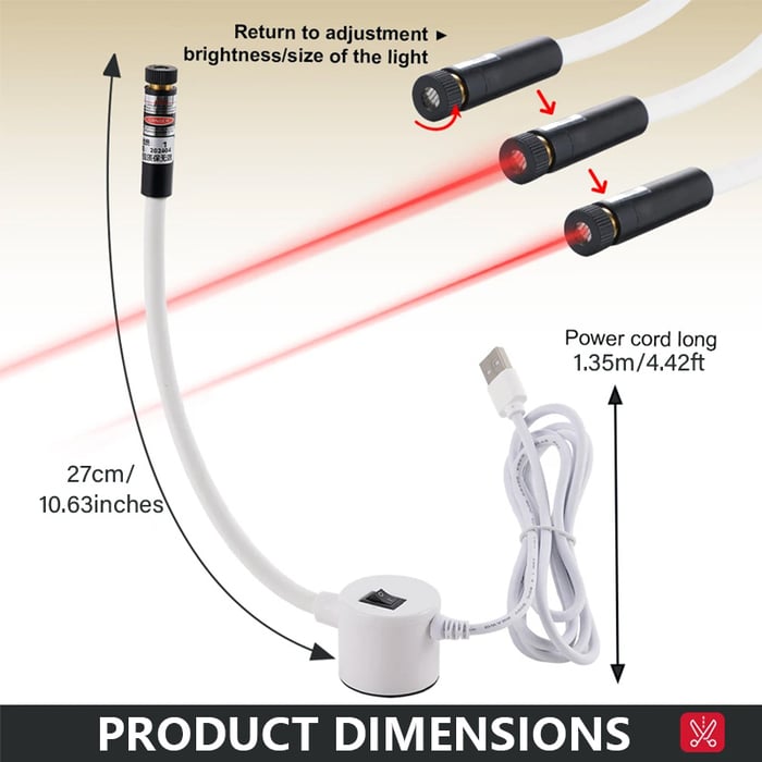 🔥New Year Sale – Magnetic Laser Guide Light for Precise Quilting & Sewing