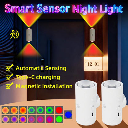 Smart Rechargeable LED Night Light with Motion Sensor 🌈✨