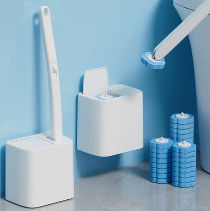 🔥New Year Sale – Easy Clean & Convenient Disposable Toilet Brush Set with 24 Brushs Heads